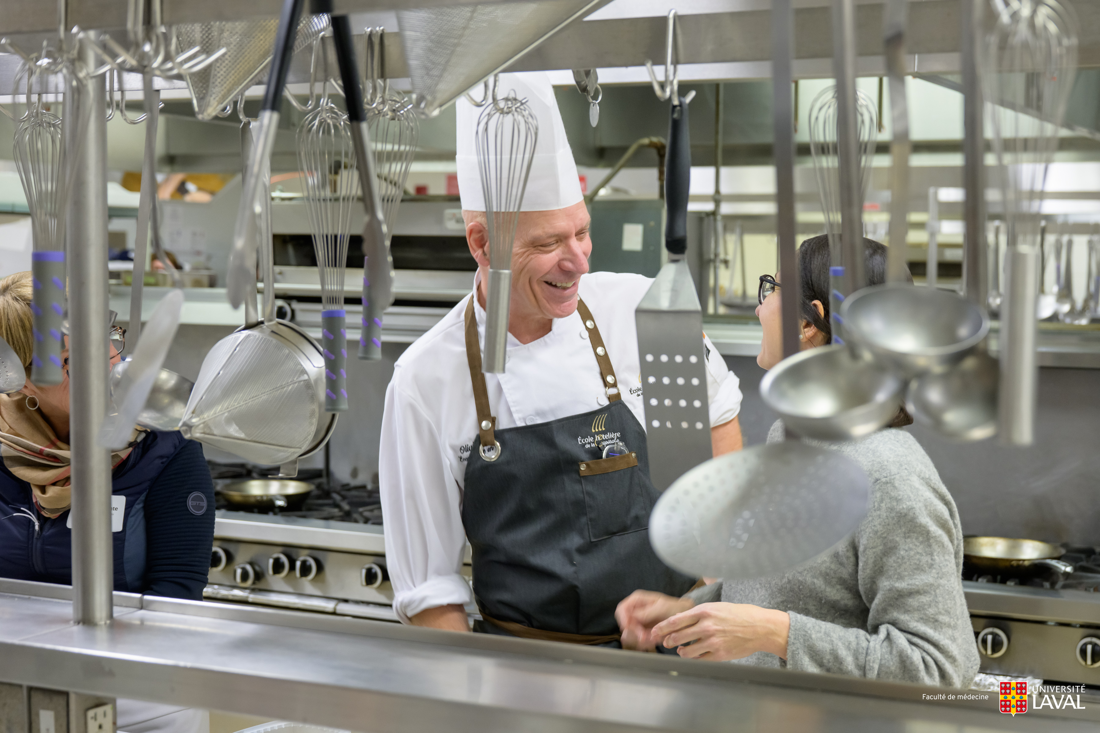 Joyful kitchen — Chef Olivier sharing